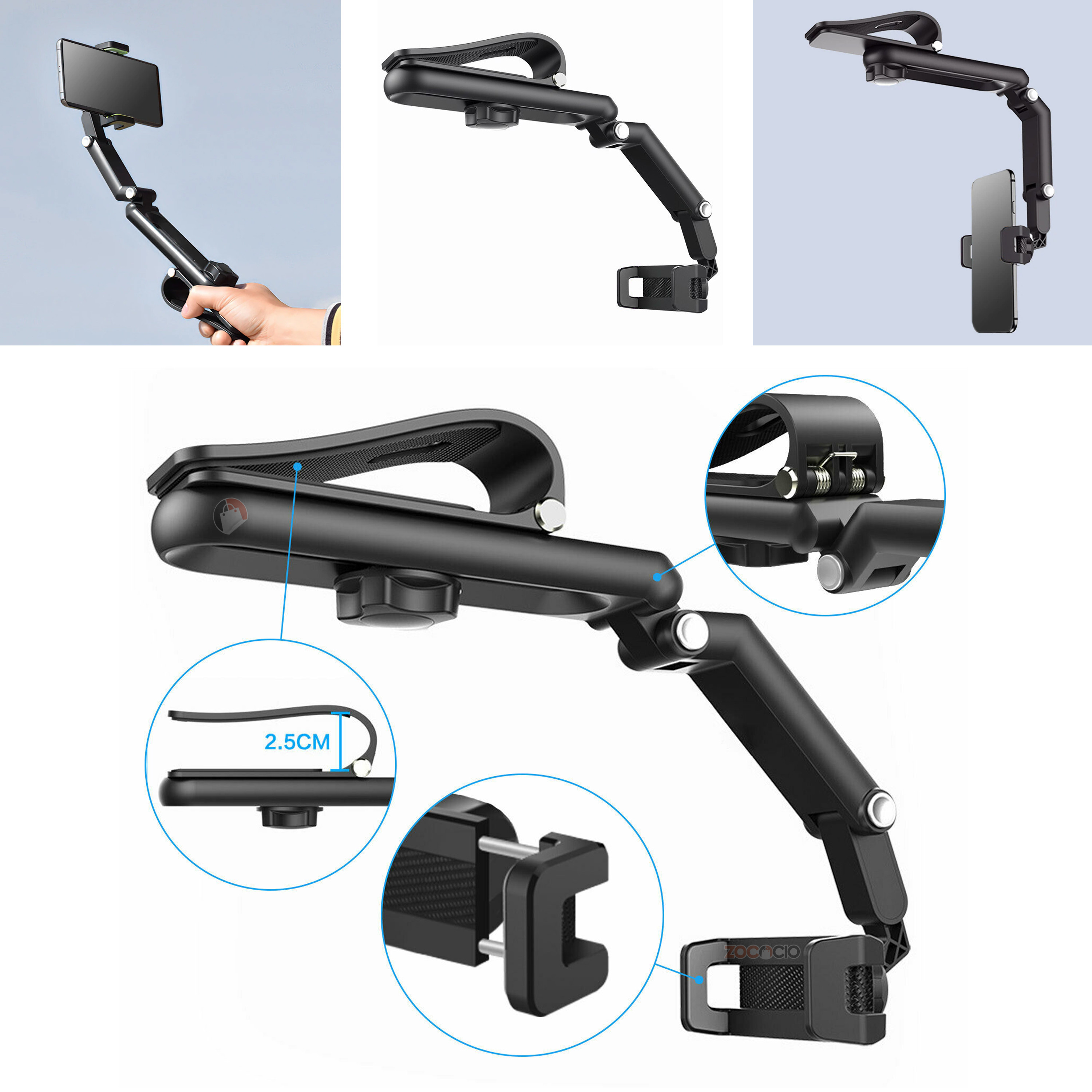 Miniatura 2 de Soporte De Celular Carro Multifuncional